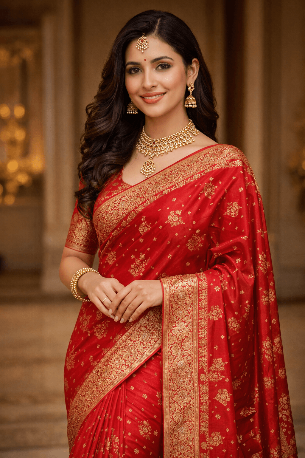 Lucknowi Chikankari Drape