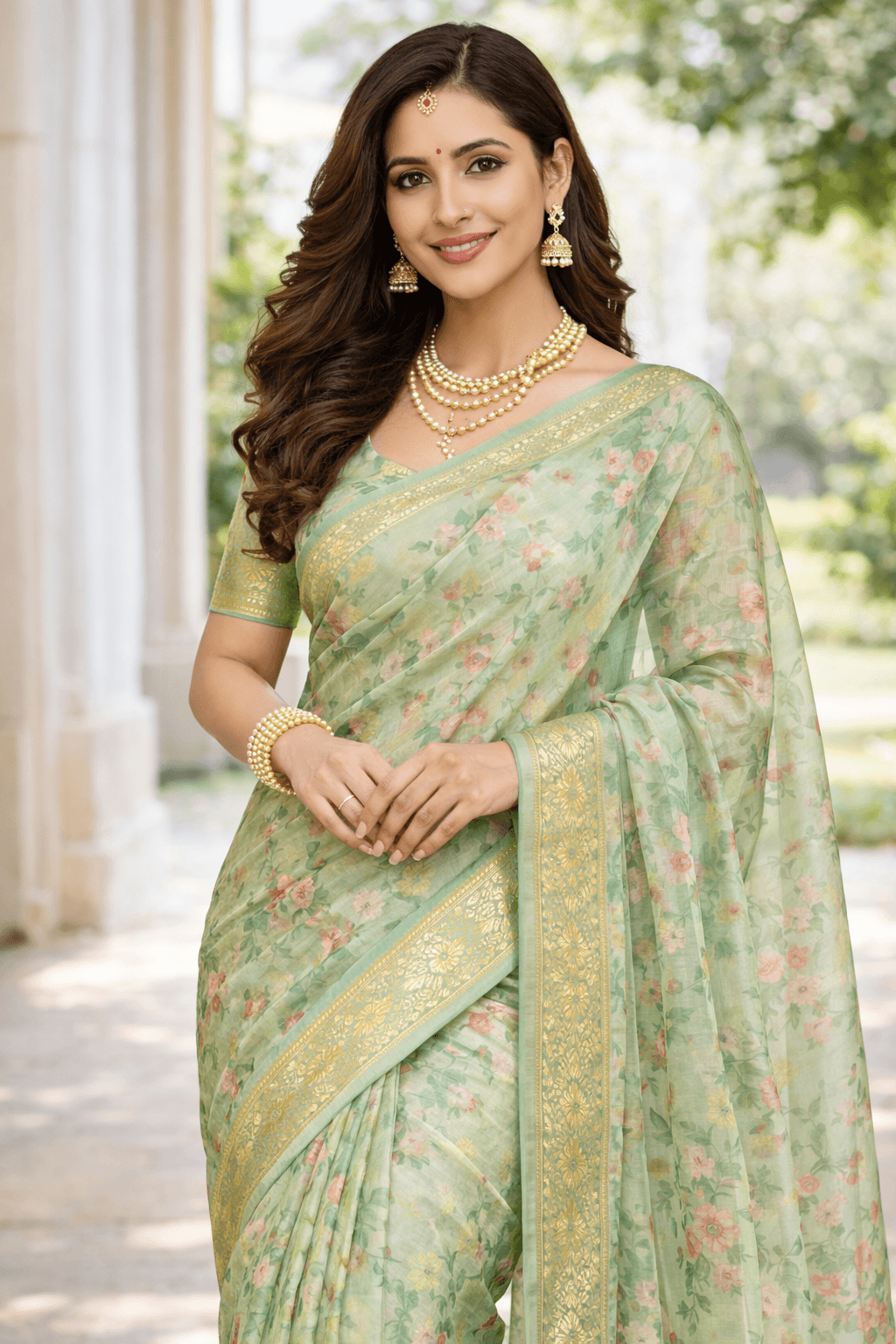 Chanderi Summer Bloom